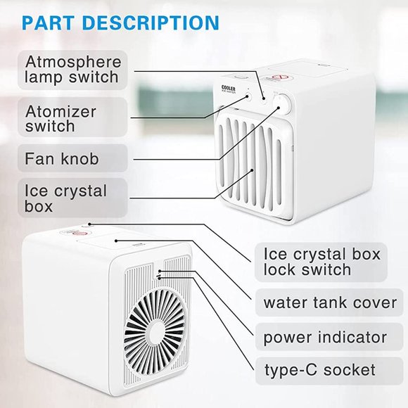 Sendary Portable Air Cooler Humidifer Fan - Picture 2 of 11